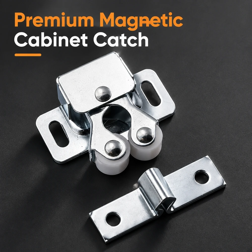 Cabinet Door Catch Magnetic Touch Latch Push Open Self Closing Hardware for Kitchen Cupboards Wardrobes Dressers