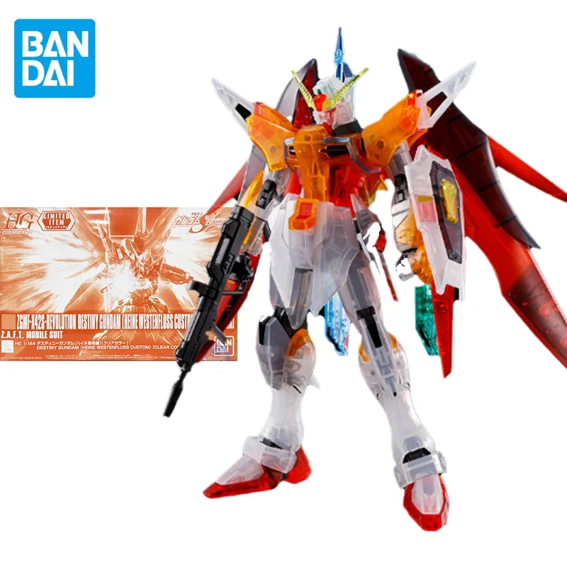 

Набор моделей Bandai Gundam, аниме фигурка HGUC 1/144 ZGMF-X42S, фигурка модели, прозрачный цвет, рождественские подарки для детей