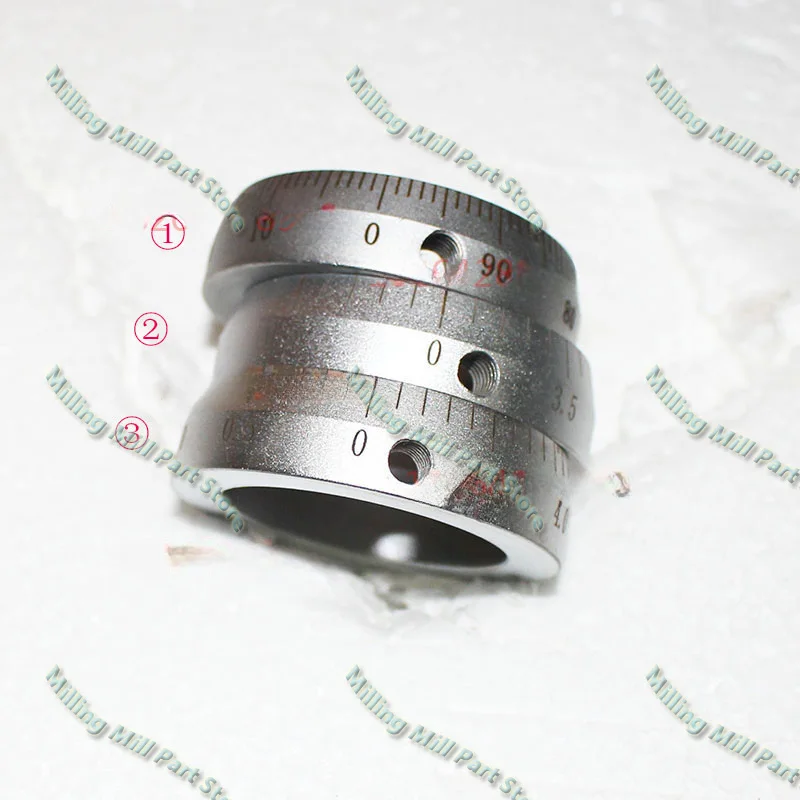 1pc 40/50/100mm Drilling Milling Machine Steel Parts Hand Wheel Scale Ring Dial Outer Diameter 55 Inner Hole 40 Thick 15