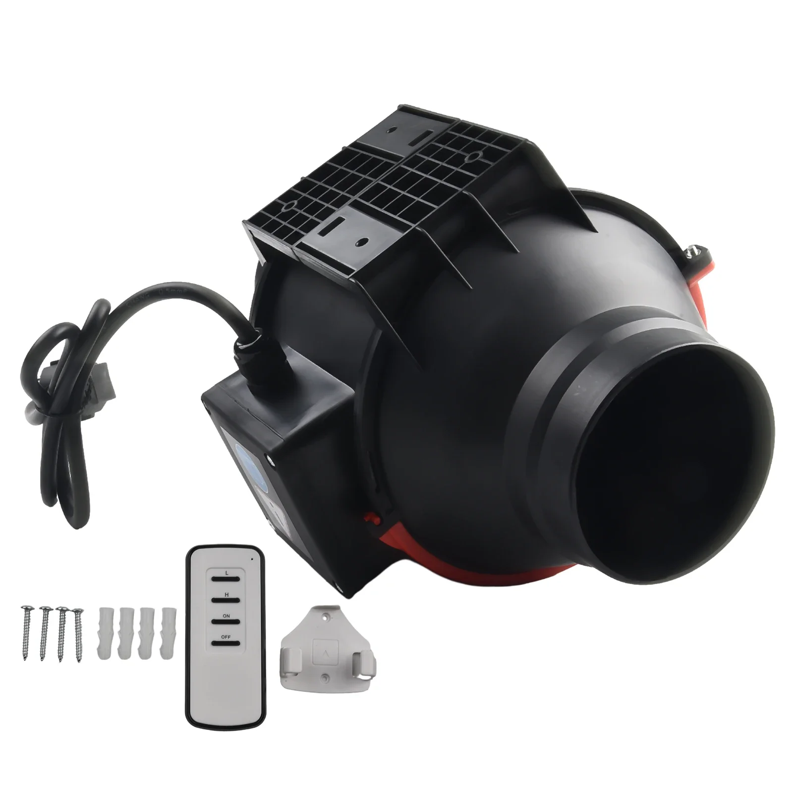 4 Inch 100mm Flue Exhaust Fan Speed Control Mixed Flow Inline Fan With Variable Speed Control 45W/48W 220V Air Clean Ventilator