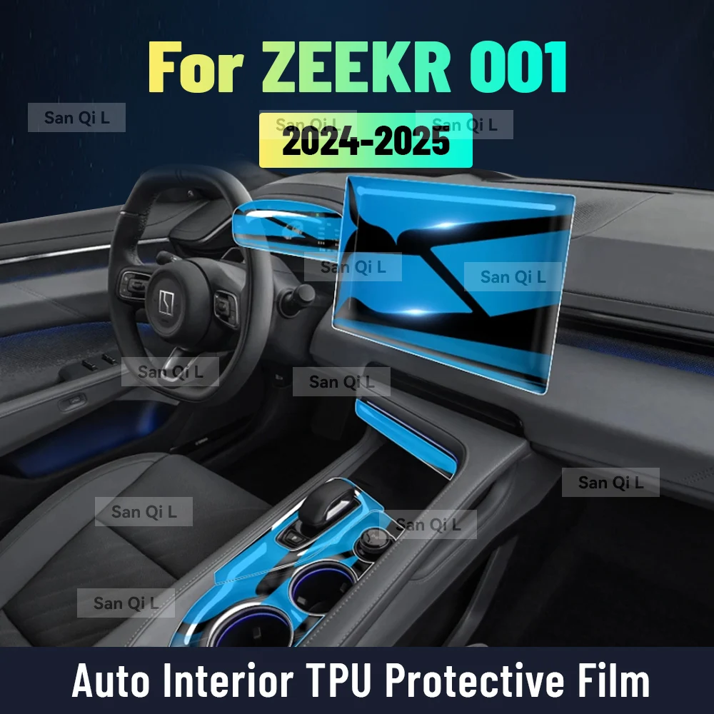 

Protective Interior Film Anti-scratch for ZEEKR 001 EV 2024 2025 Equator Sport Car TPU Center Console Screen Accessories