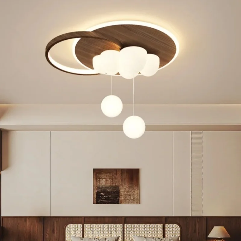 Modern Children's Room Light Bedroom Ceiling Light Creamy Bubble-Style Minimalist Creative Mid-Century Personalized Pendant Ball