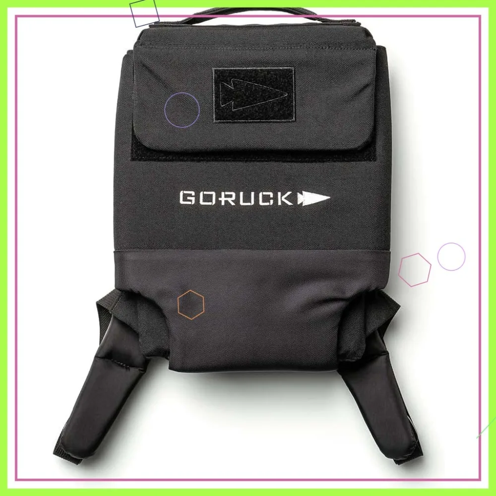 

Streamlined Weighted Rucking Backpack with Ergonomic Support and Padded Straps, Compatible Plates, Black