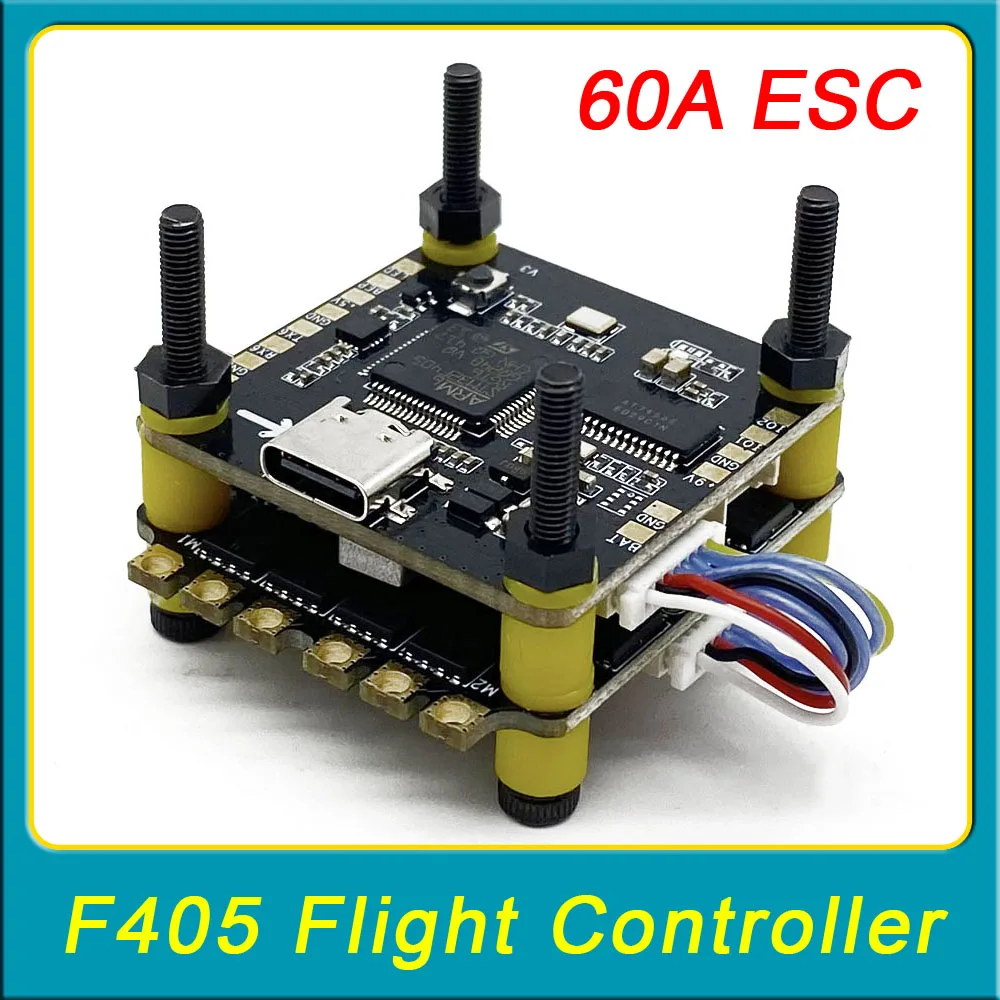 slonwake-f405-f405hd-fc2402-f405-v3-flight-controller-f4-v3s-plus-fc-60a-4in1-esc-stacks-305-305mm-for-rc-fpv-racer-drone