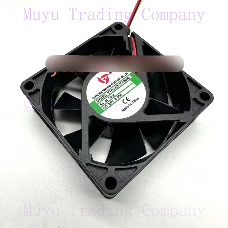 FOR YTD247025S0000 DC 24V 0.30A 70x70x25mm 2-Wire Server Cooling Fan