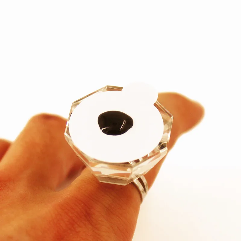 100 unidades/pacote suporte de cola palete adesivo de papel descartável cílios jade pedra almofadas extensão dos cílios ferramentas de maquiagem