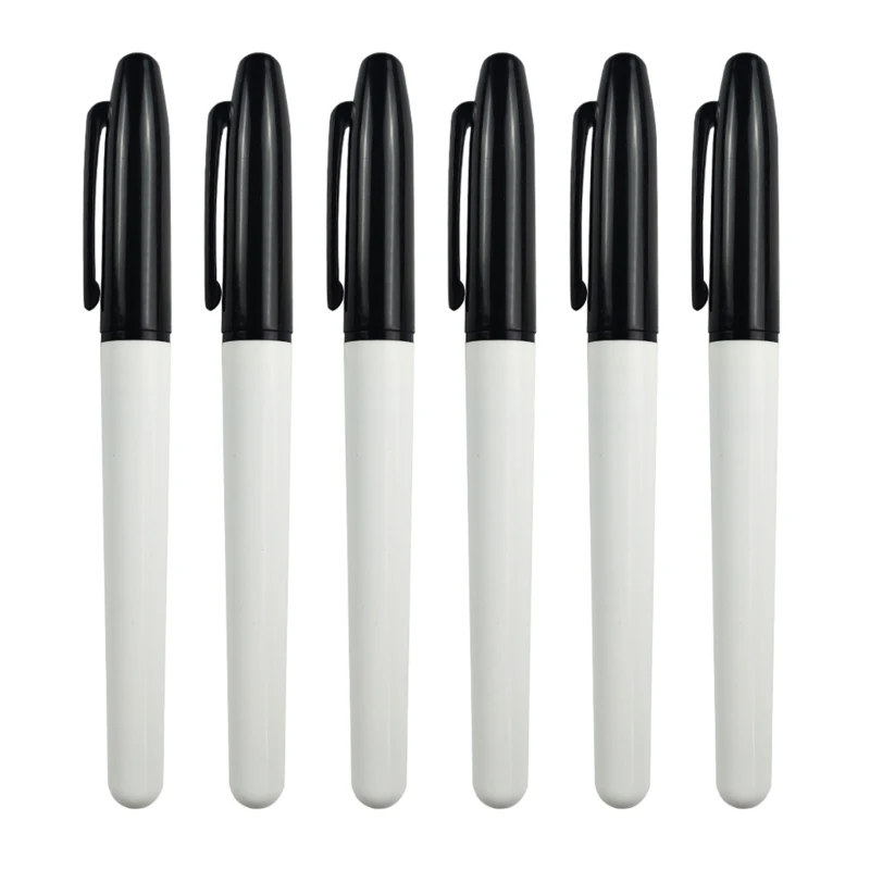 6Pcs Whiteboard Marker Pen Washable Writing Pen Vanishing Air Erasable Pen Disappearing Marker Pen Water-Based Pens