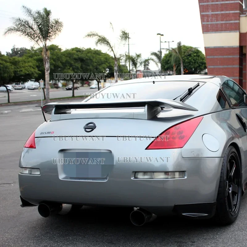 For 2002-2008 Nissan 350Z Fairlady Z34 | Rocket Bunny Style Duckbill Rear Trunk Lid Wing Spoiler (CARBON FIBER/FRP-Matte Black)