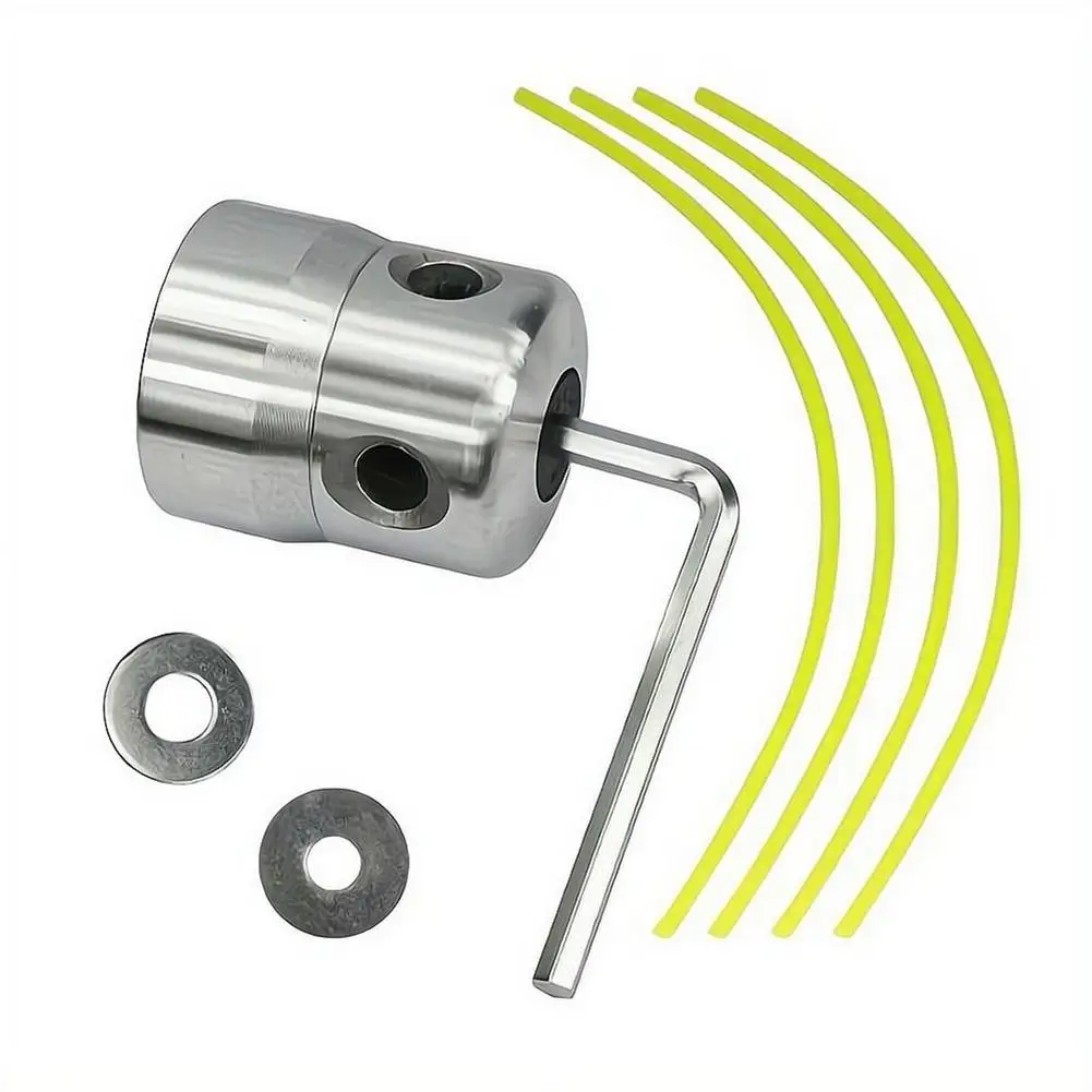 Universal Metal Grass Trimmer Head With Lines Brush Cutter Lawn Mower Strimmer Replacement Accessory Garden Tools