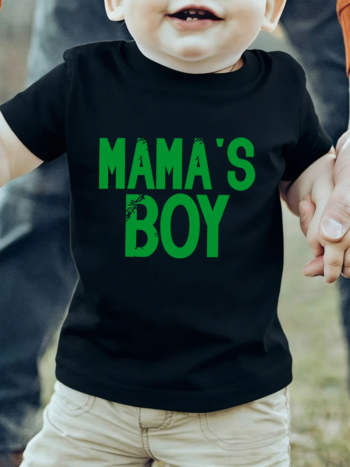 Vintage Mama S Boy Simple Letter Typography Art Print Kids T Shirt Boys Girls Family Matching Summer Crew Neck Casual Tee