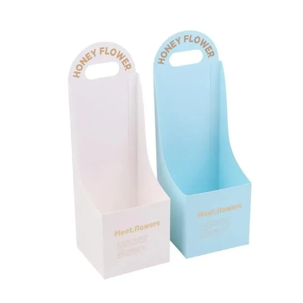 5 Stück Kreative Tragbare Faltbare Blumenbox Handgefaltete Mehrfarbige Blumen-Geschenkbox Dicke Karton-Bouquet-Verpackungsbox – Detail 8