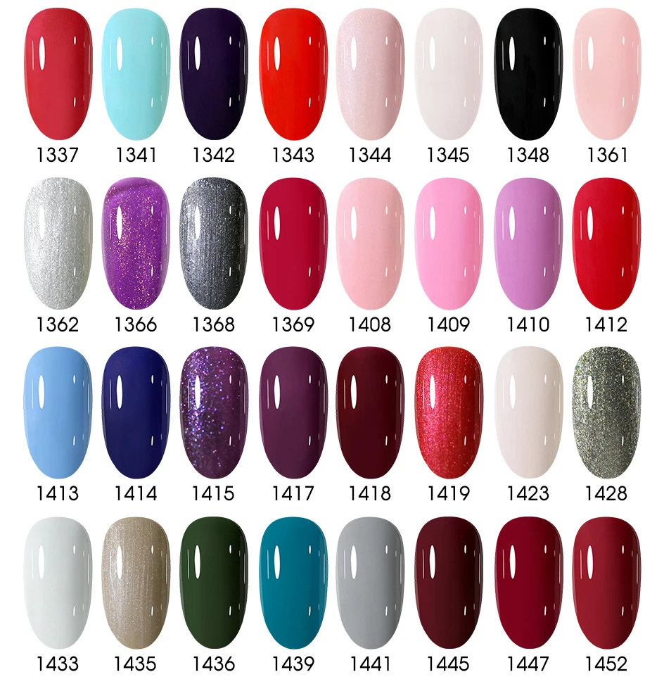 Clou Beaute 10 Stück TPO & HEMA FREIER Nagellack-Set Gel-Lack Frühlingsfarben UV-Gel Nagellack Semi-Permanent Hochpigmentierter Lack – Detail 14