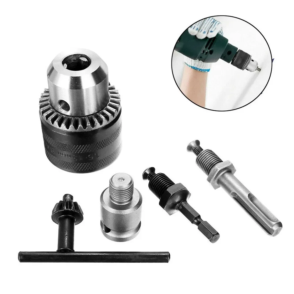 

Heavy Duty Rotary Hammer Drill Chuck Adapters Set of 5 Suitable for Conventional Drill Bits and Electric Drills