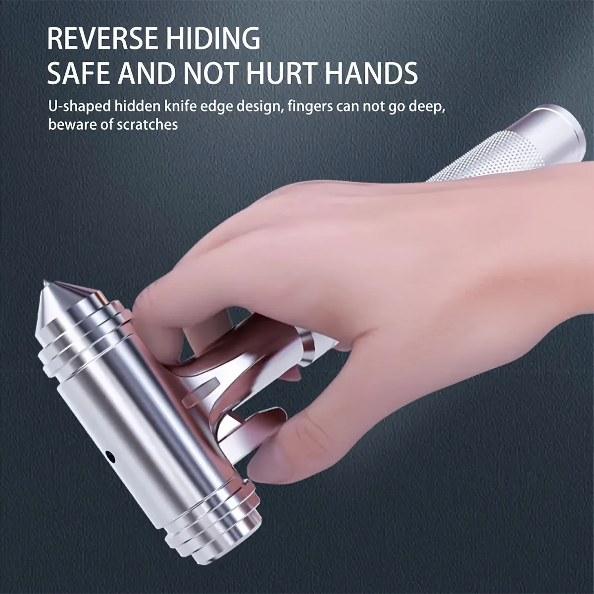 Emergency Car Window Breaker and Seat Belt Cutter Tool, Aluminum Alloy Safety Hammer Escape Device,Vehicle Emergency Rescue Tool