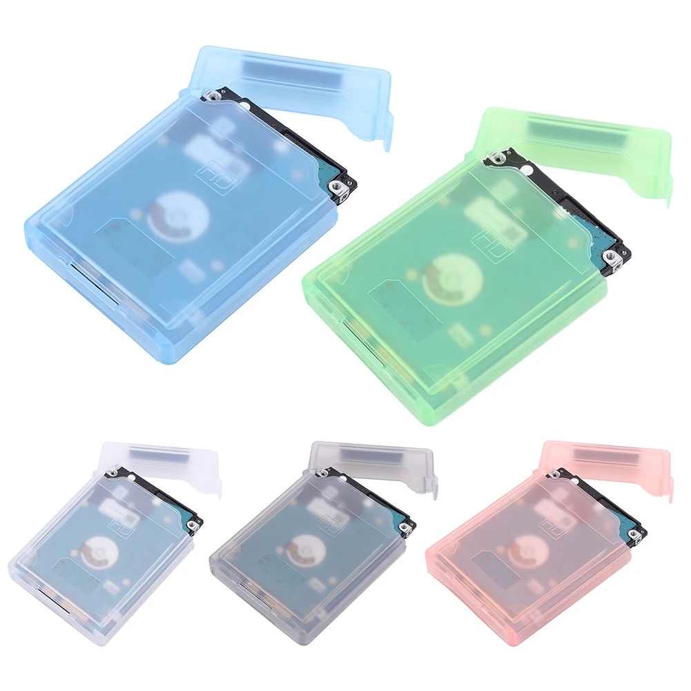 Hard Drive Disk Protective Box 2.5 in HDD SSD Protective Case Shockproof Plastic Moisture-proof Protection Storage Box Dustproof