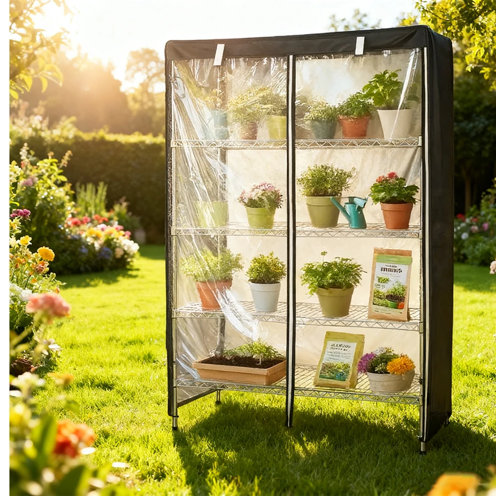 

1PC Warm Waterproof Protect Planter Flowers Sun Room Hothouse Cover Outdoor Indoor Plant Greenhouse Cover for Garden Gardening