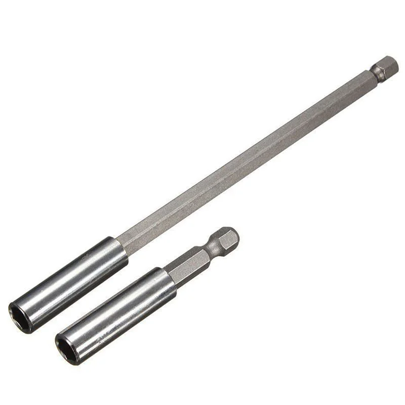 

A53Q-6Pcs 1/4 Inch Hex Magnetic Bit Holder 60/150Mm Screwdriver Bars Power Extension Drill Driver