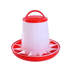 Automatic Chicken Feeder for Poultry Birds Hanging Chicken Food Dispenser with Handle Design Easy to Clean Food Bucket