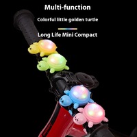 Bicycle Turtle Tail Light LED Colorful Cycling MINI Light Waterproof MTB Road Night Riding Safety Warning Lamp Bike Accessories