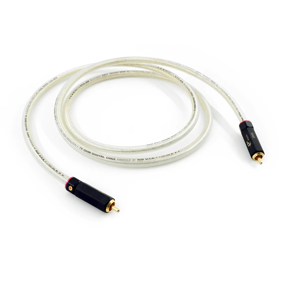 

High Quality 75Ohms Digital Coaxial Cable Thick Conductor Dual Shielding SPDIF Cable For TV HiFi Audio DAC