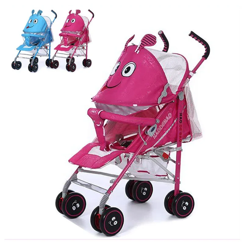 Multifunzionale portatile pieghevole leggero cartone animato Mash bambino ombrello carrello seggiolino auto passeggino passeggino passeggino