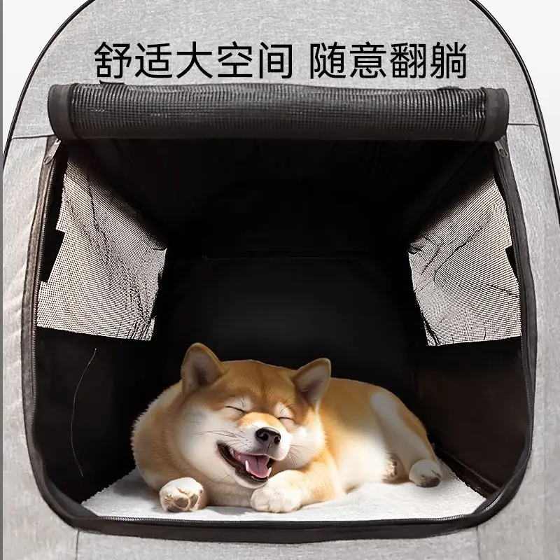 Kennel Warm Large House Dog Carrier Dog Cage With Breathable Mesh Indoor Outdoor Portable And Foldable Pet Tent Four Seasons