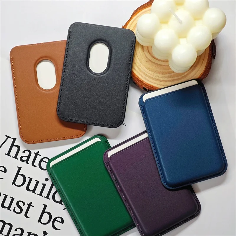 

Magnetic Wallet PU Leather Card Holder Case for iPhone 17 Pro 12 13 14 15 16 Pro Max Slim MagSafe Accessory with Card Storage​