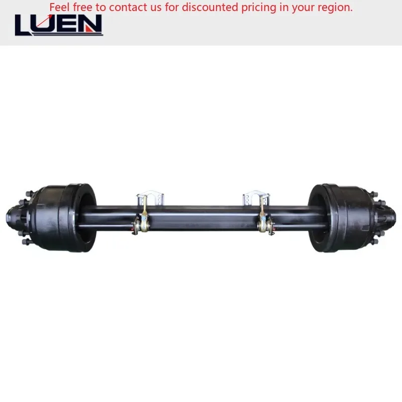 

Heavy Duty Steel 13t Axles 10-Bolt Square Round Beam Trailer Axle For Lowbed Semi Truck New Condition