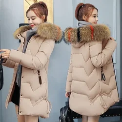 Ladies Warm Winter Coat Women Fur Collar Hooded Jacket Girls Casual Outerwear Jackets Female Black Clothes Broken Code Clearance