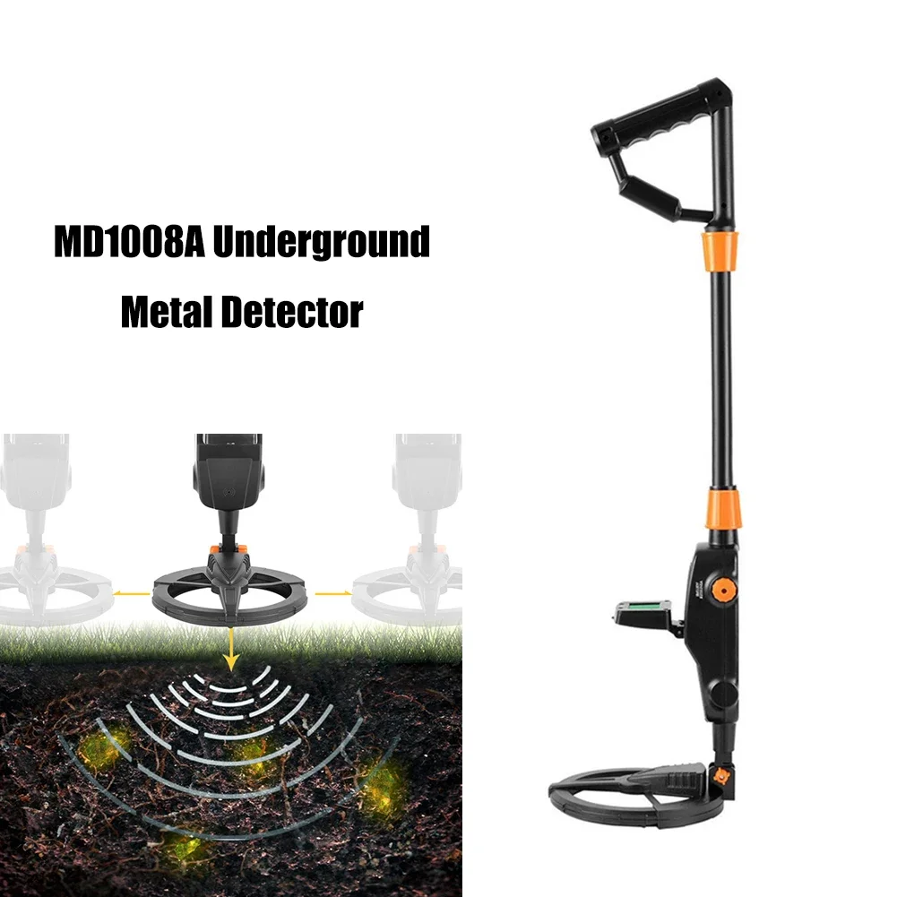 MD1008A Metal Detector Underground Professional Depth 2m Scanner Search Finder Gold Detector Jewelry Treasure Hunter Seeker Tool