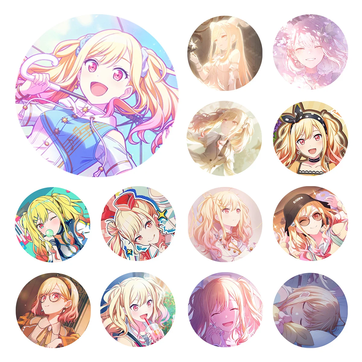 Project SEKAI Anime Tenma Saki Leo Need  PJSK 50mm Metal Badge Brooch Pins