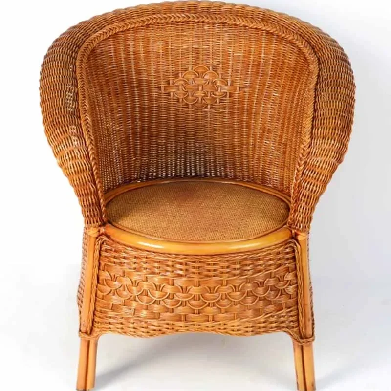 

Коричневые стулья для гостиной Kawaii, современные простые одиночные стулья из ротанга для ленивых, эргономичный скандинавский балкон Fauteuil, салон, мебель для дома