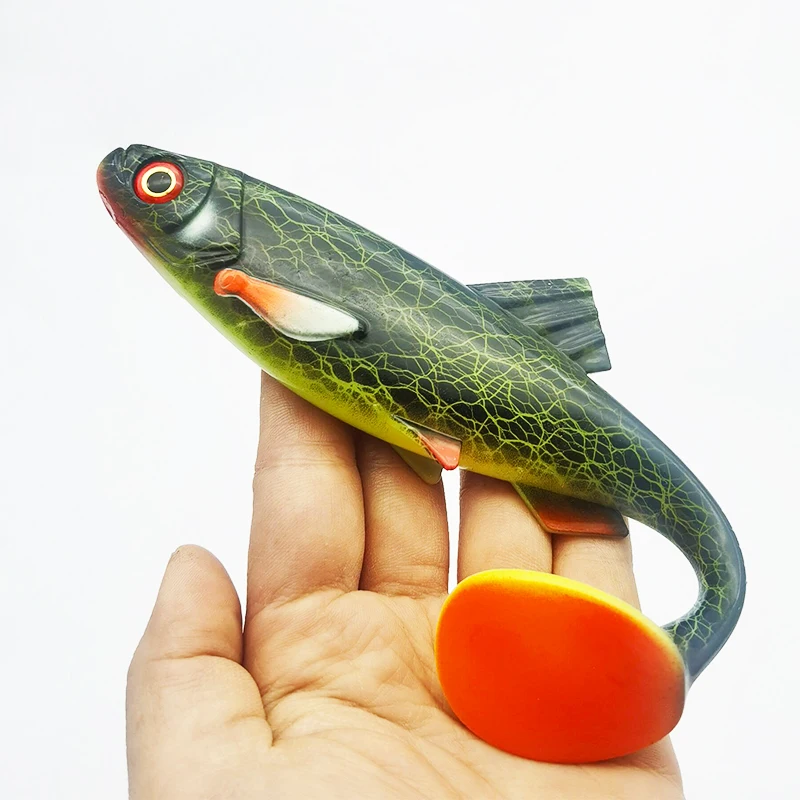 

1Pc Fishing Lure T Tail Soft Aritificial Bait Lures 20cm/7.87in/59.5g Swimbait Fishing Gear