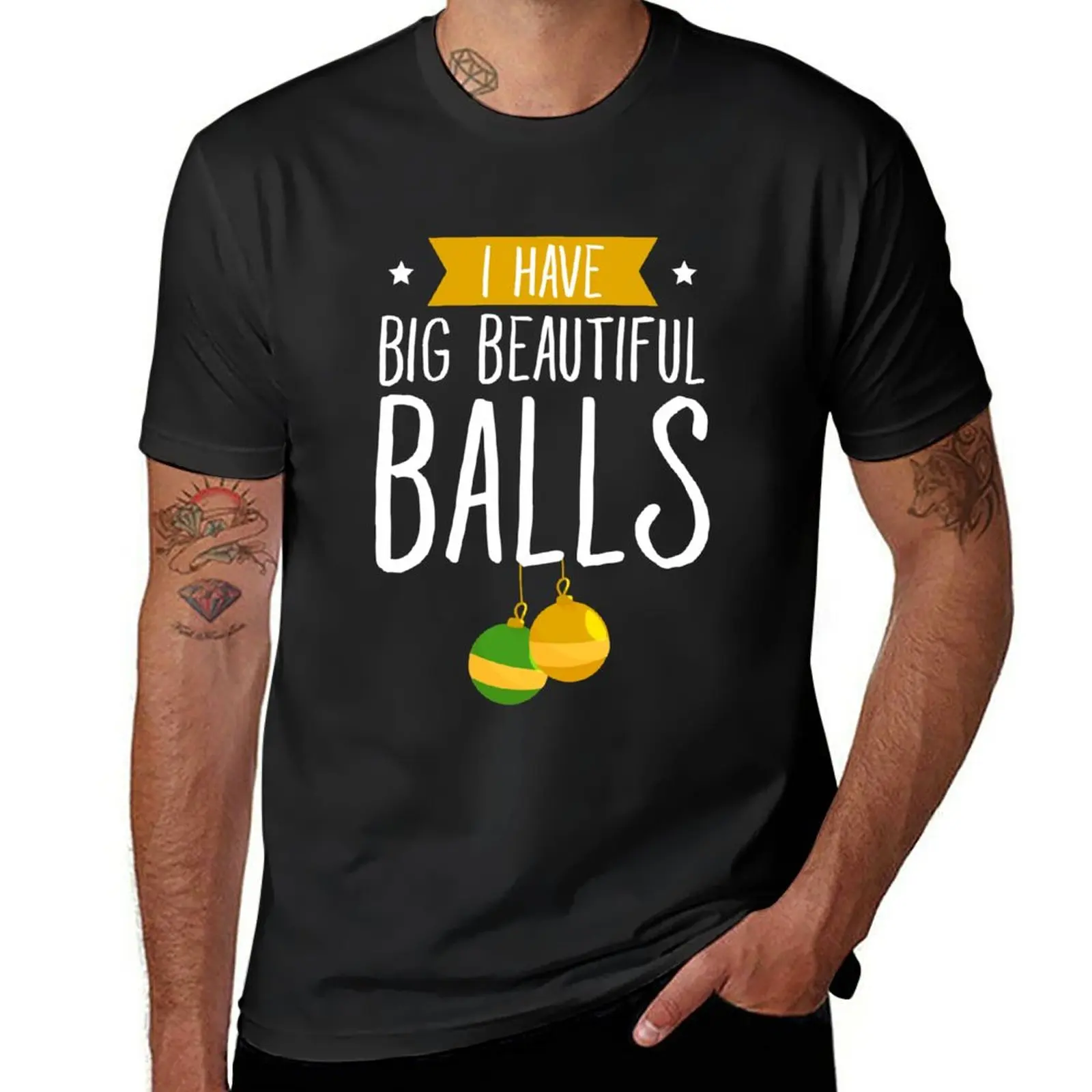 

I have big beautiful balls - husband dirty jokes T-Shirt Short sleeve tee boys t shirts men graphic t shirts