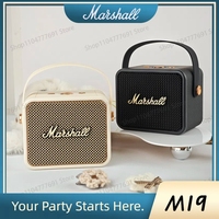 Marshall M19 Retro Wireless MIni Speaker, Portable Bluetooth Stereo HIFI Subwoofer Waterproof Speaker Outdoor Sports Speaker