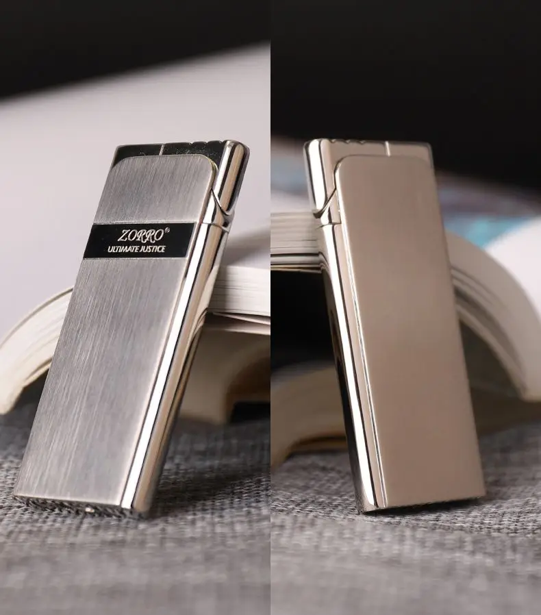 Zorro Metal Slim Lighter Butane Gas Lighter Unusual Lighter Men\'s Gadgets Smoking Accessories Men\'s Gifts Lgnition Tools