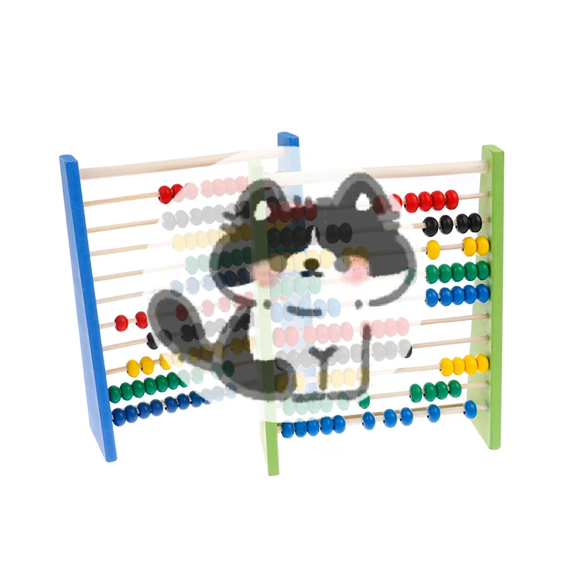 

New Intelligence Development Wooden Abacus for Kids Mathematics for 3-6 Year Olds