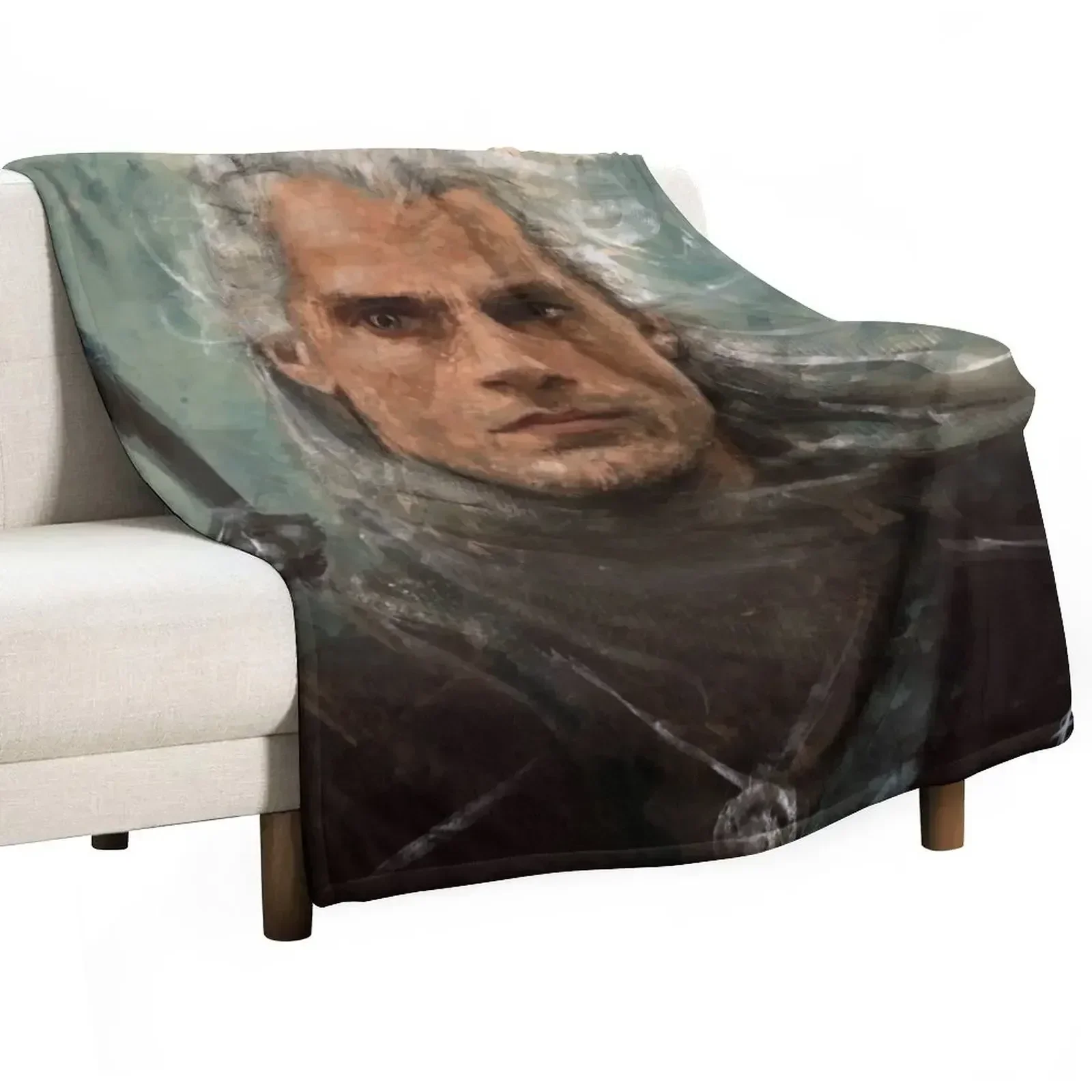 

Henry Cavill - Geralt of Rivia Throw Blanket Designers Furry Blankets