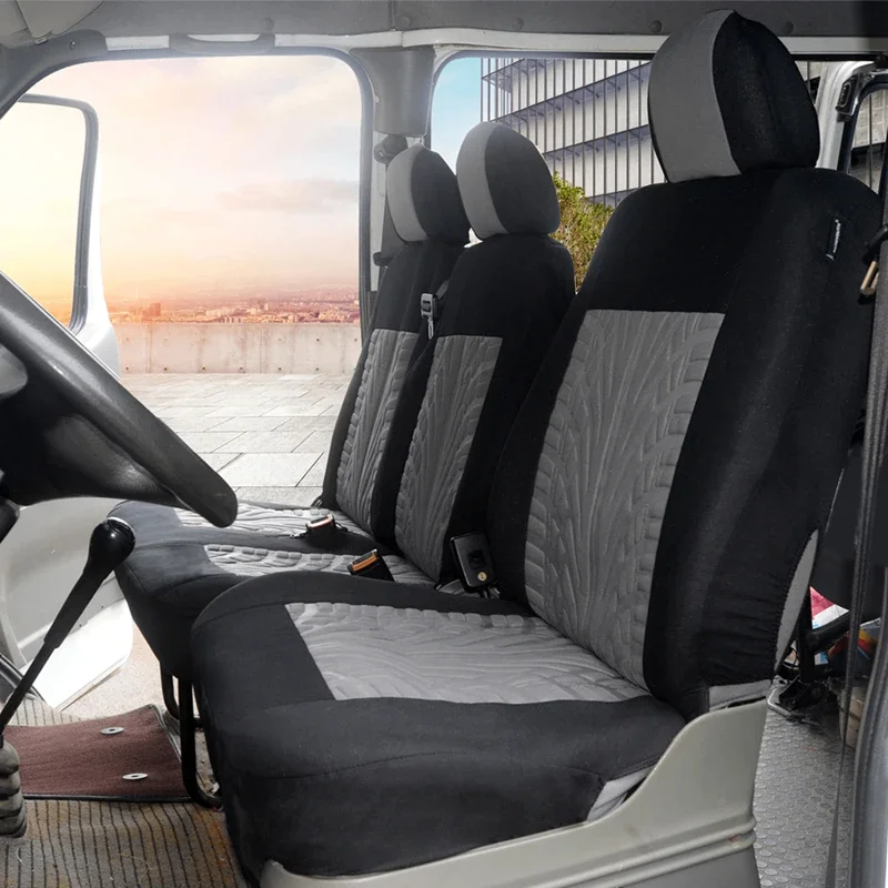 1+2 Sitzbezüge Autositzbezug für Transporter für Ford Transit Van LKW für Renault für Peugeot für Opel