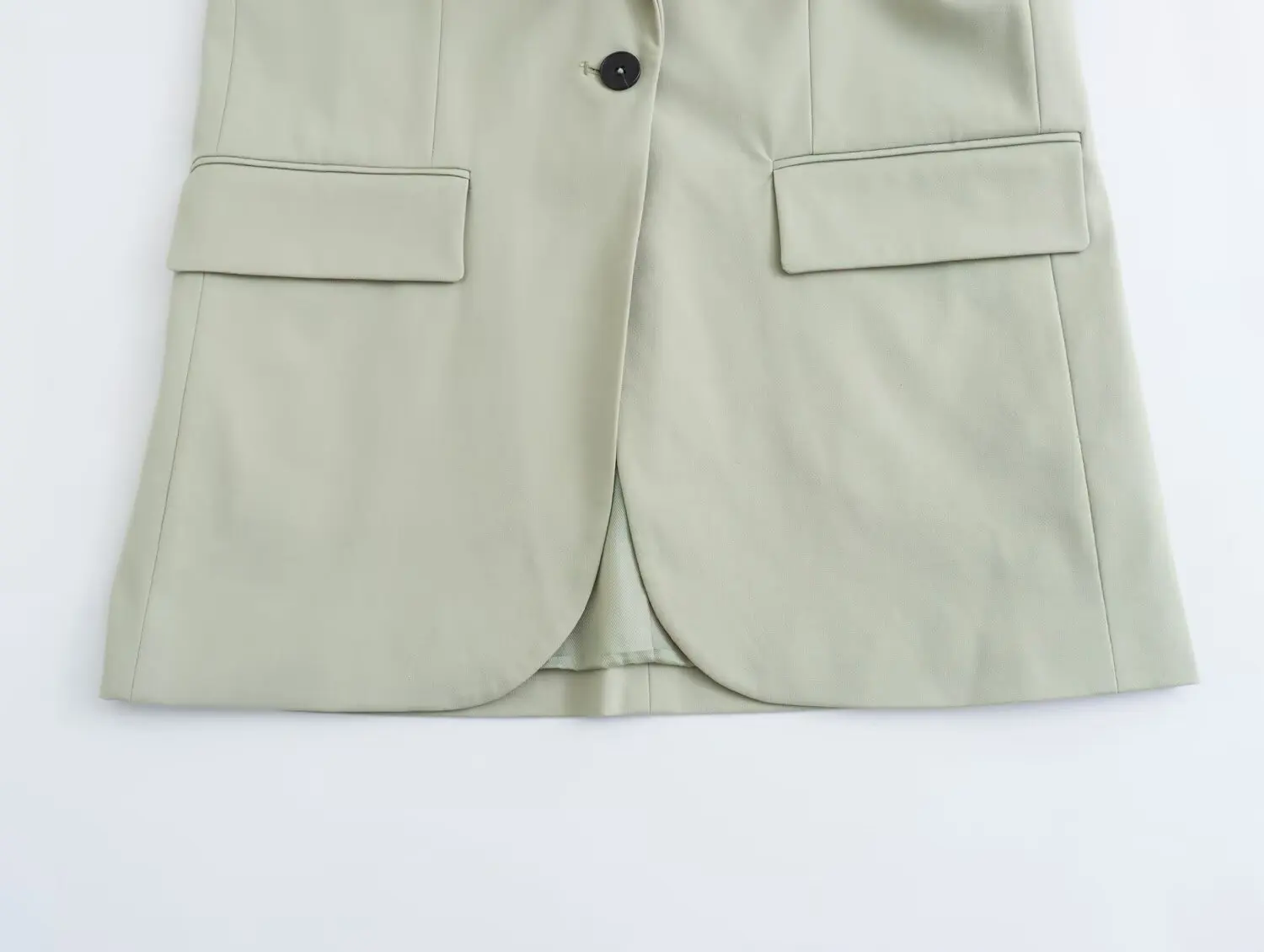 Jaket wanita baru 2025 bergaya Eropa dan Amerika, serbaguna, kasual, simpel, desain kancing tunggal