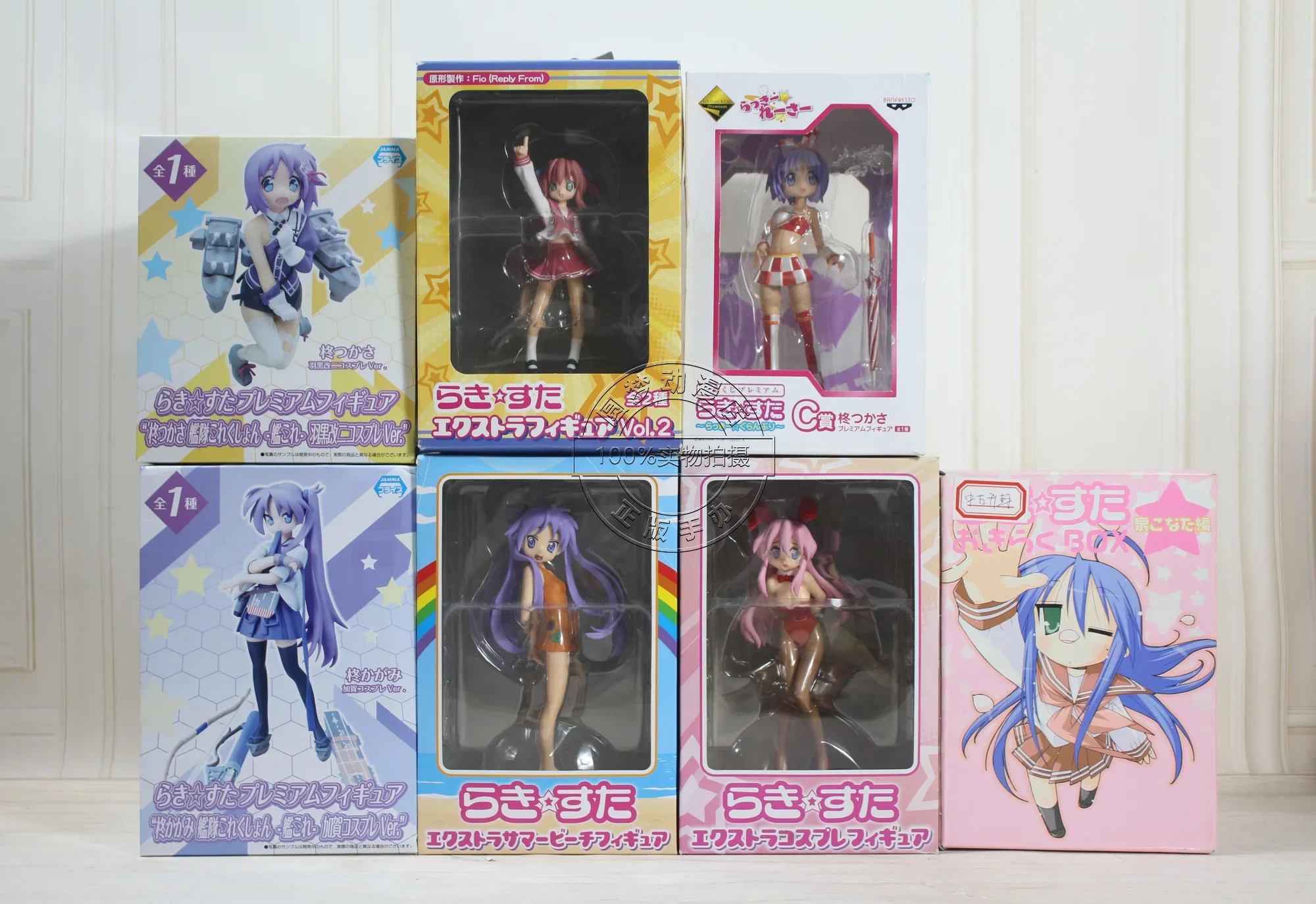 Lucky Star Action Figure Konata Izumi Kagami Hiiragi Tsukasa Hiiragi Miyuki Takara Anime Model Desktop Ornament Toys