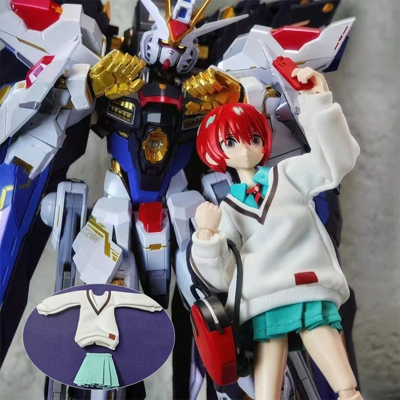 

Gundam Gquuuuuux Amate Yuzuriha Jk Clothing Skirts Anime Figure Machu Model Accessories Boys Toys 2-Piece Set