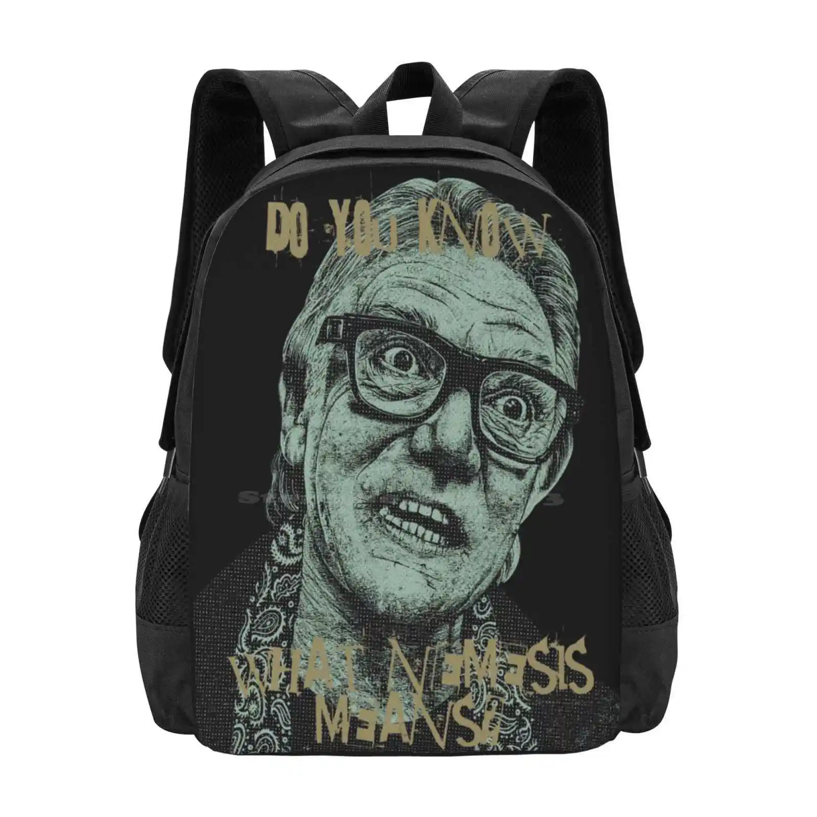 Brick Top Teen College Student Backpack Pattern Design Bags 00S Brick Top Snatch Do You Know What Nemesis Mean Villain London