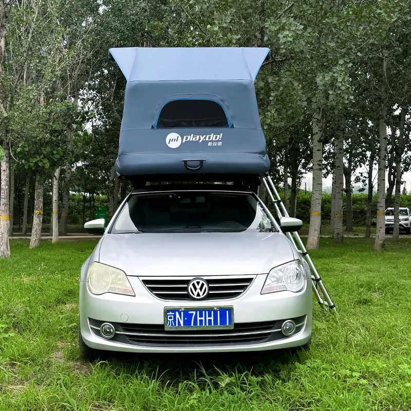

Inflatable Roof Top Tent Outdoor Tents Water Proof Shell Wing Large Internal Space Prevent Bumping OEM Glamping Tent