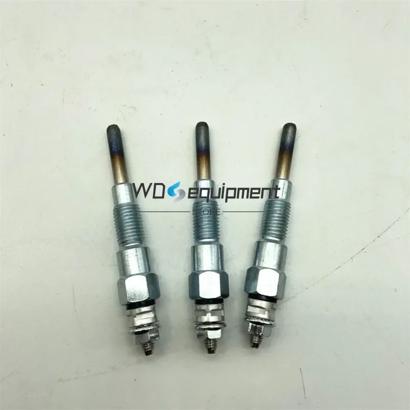 3PCS 16851-65512 Glow Plug For Kubota D722 D902 D905 D1005 D1105 B1700 B1700 16851-65510