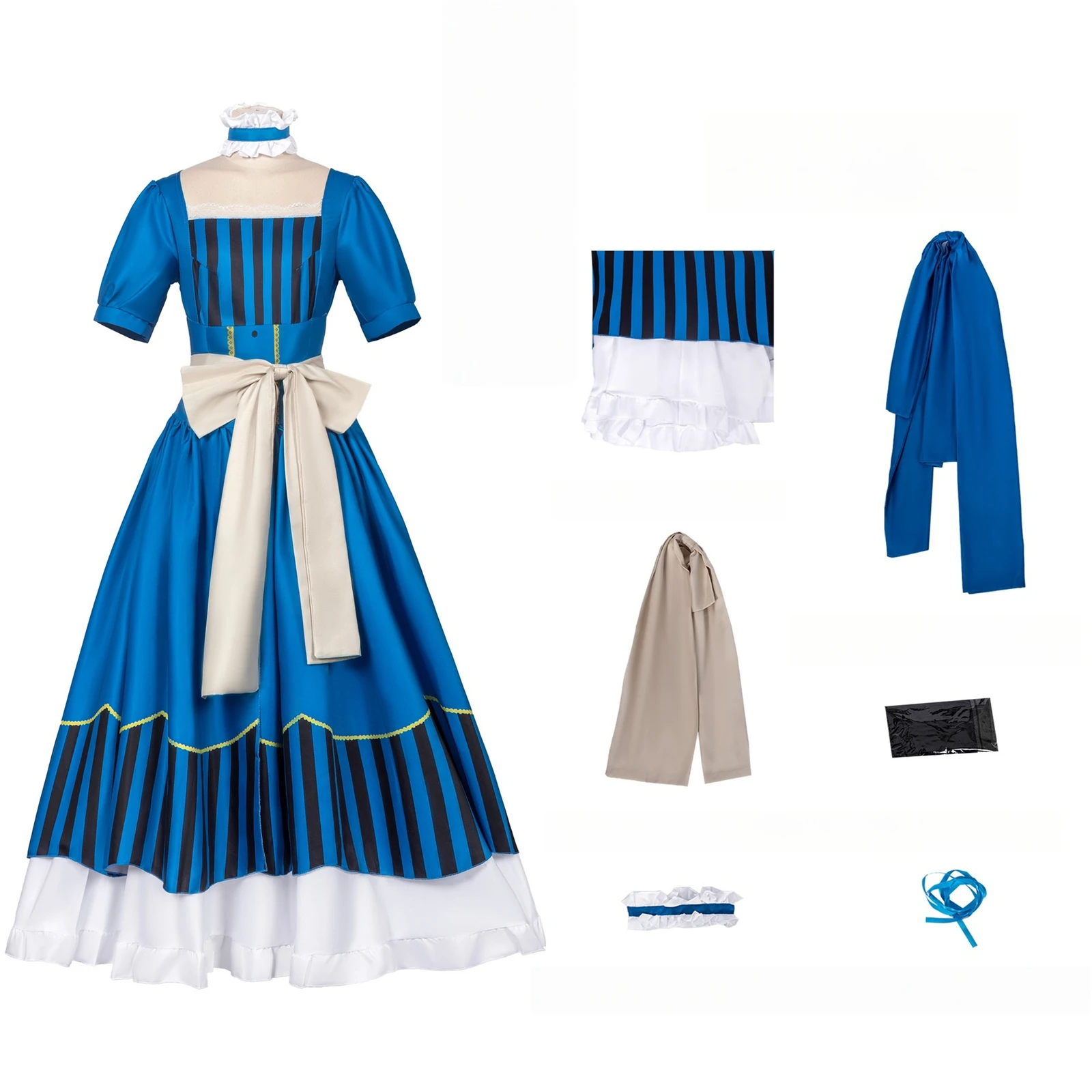

Elizabeth Ethel Cordelia Midford Cosplay Costume Princess Dress Uniform Outfit for Halloween Party