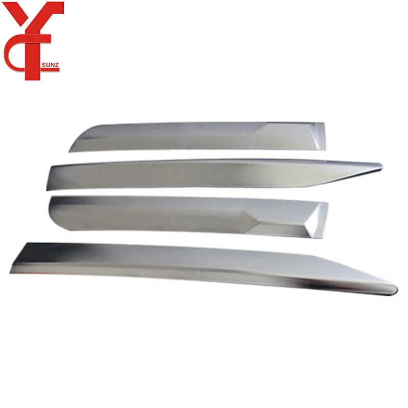 Door Body Side Skirts Molding Strips Black Side Trim For Toyota Hilux Revo Rocco 2016 2017 2018 2019 2020 2021 Accessories