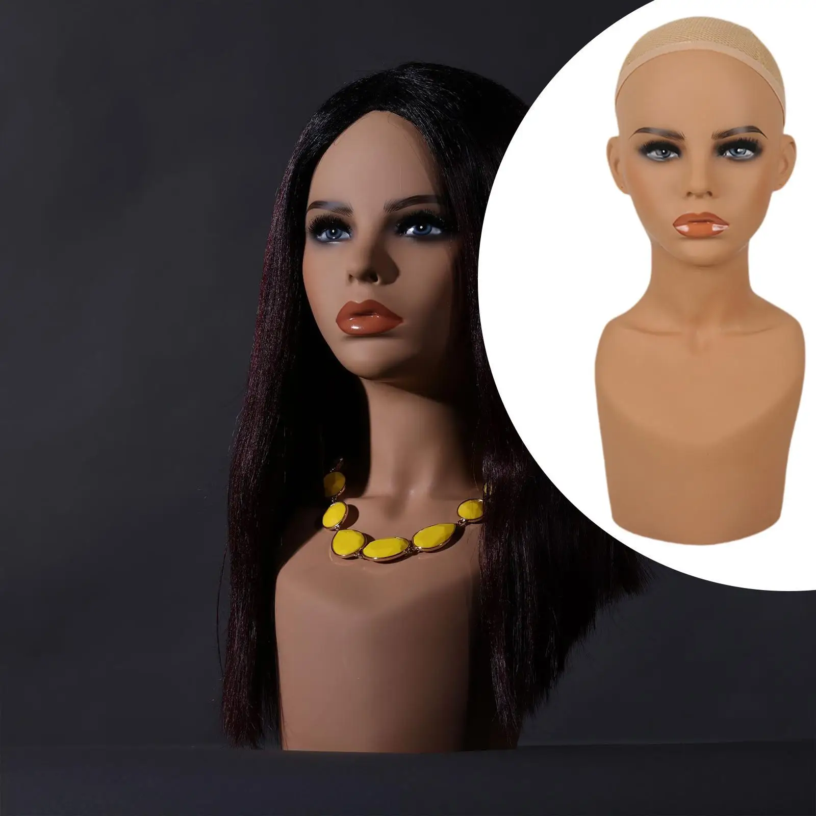 

Realistic Mannequin Head Manikin Head for Sunglass Jewelry Making Styling