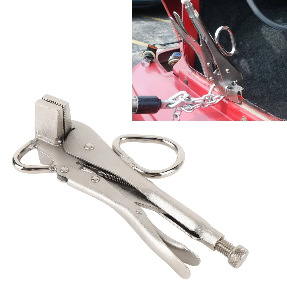 Steel Locking Sheet Metal Clamp Extra Wide Jaw Locking Grip Welding Plate Clamp Flat Jaw Heavy Duty Duck Bill Pliers