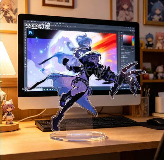 Anime Honkai：Star Rail Silver Wolf 10cm Acrylic Cartoon Stand Figure Model Plate Cosplay Collection Desktop Decor Gifts MM
